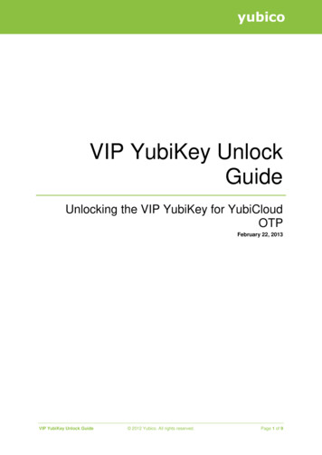 VIP YubiKey Unlock Guide - Yubico Forum
