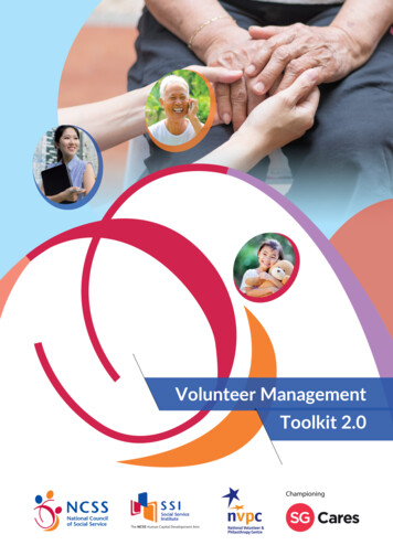 Volunteer Management Toolkit 2 - Go