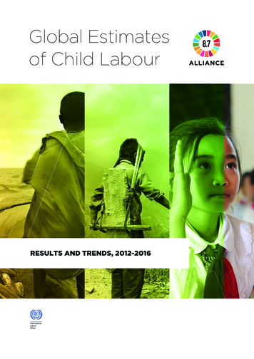 Global Estimates Of Child Labour