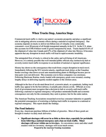 When Trucks Stop, America Stops - American Trucking Associations