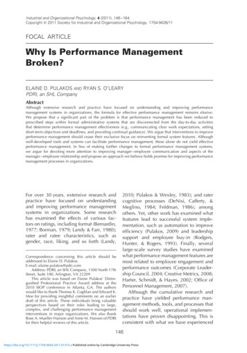 Why Is Performance Management Broken?