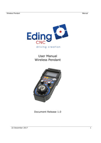 User Manual Wireless Pendant - Eding CNC