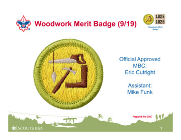 Woodwork Merit Badge (9/19) - SCOUTS BSA TROOPS 1028/9