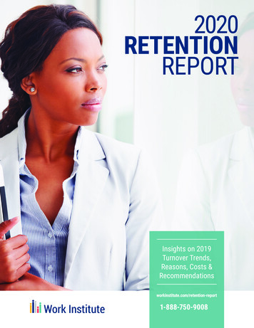 2020 RETENTION REPORT - Work Institute