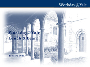 Workday@Yale Lunch & Learn