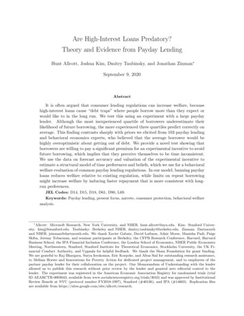 Are High-Interest Loans Predatory? Theory And Evidence From Payday Lending