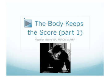 The Body Keeps The Score (part 1) - Counselling & Psychotherapy Dublin