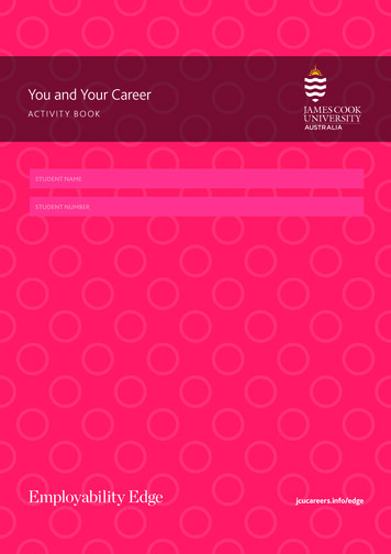 You And Your Career - JCU Employability Edge