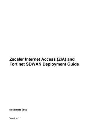 Zscaler Internet Access And Fortinet SD-WAN Deployment Guide