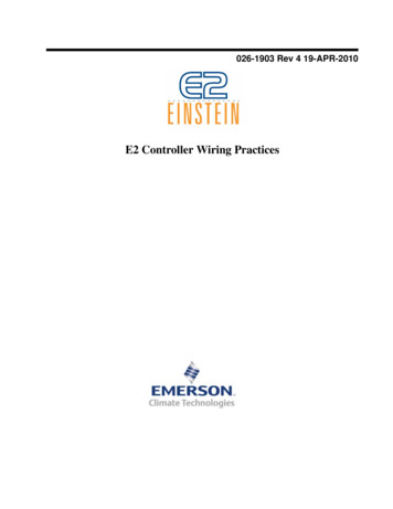 E2 Controller Wiring Practices - Emerson