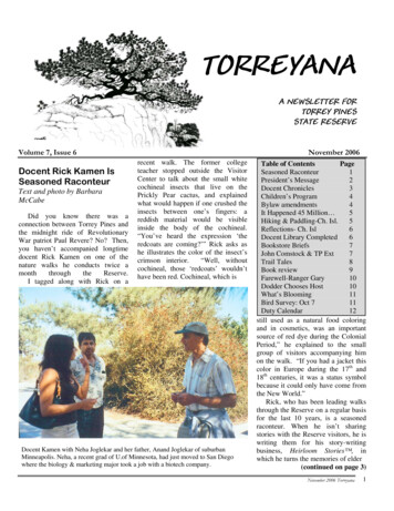 Volume 7, Issue 6 November 2006 - Torrey Pines State Natural Reserve