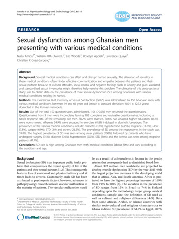 RESEARCH Open Access Sexual Dysfunction Among Ghanaian . - BioMed Central