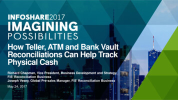 How Teller, ATM And Bank Vault Reconciliations Can Help Track Physical Cash