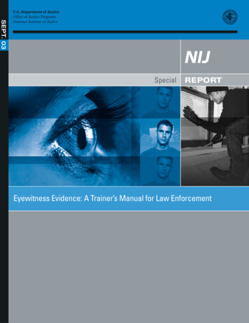 Special REPORT - National Criminal Justice Reference Service (NCJRS)