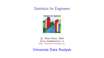 Univariate Data Analysis - Learnche 