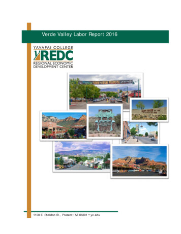 Verde Valley Labor Report 2016 - VVREO