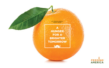 A HUNGER FOR A BRIGHTER TOMORROW - Feeding America