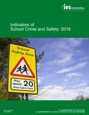 Indicators Of School Crime And Safety: 2016