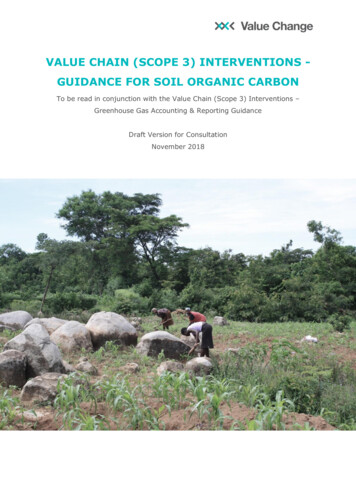 Value Chain (Scope 3) Interventions - Guidance For Soil Organic Carbon