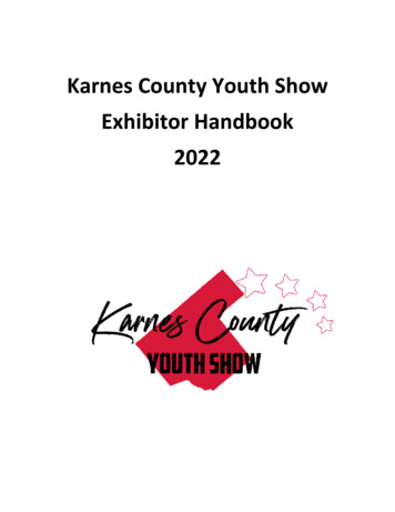 Karnes County Youth Show Exhibitor Handbook 2022