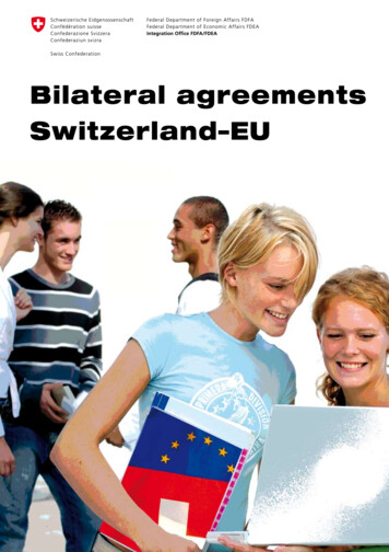 Bilateral Agreements Switzerland-EU - European Parliament
