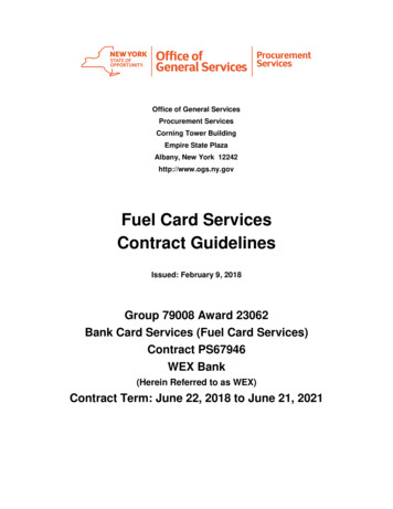 Fuel Card Services Contract Guidelines