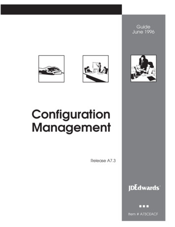 Configuration Management - Oracle