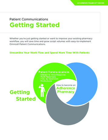 Patient Communications Getting Started - Omnicell