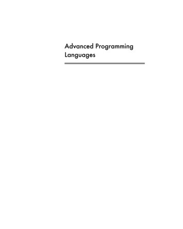 Advanced Programming Languages - ELTE