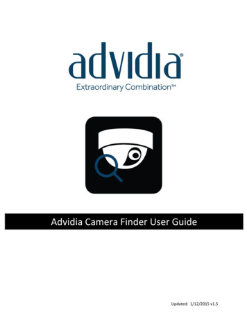 Advidia Camera Finder User Guide - Panasonic