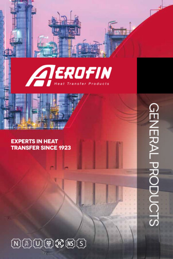 GENERAL PRODUCTS - Aerofin