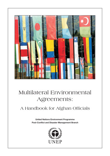 Multilateral Environmental Agreements - UNEP