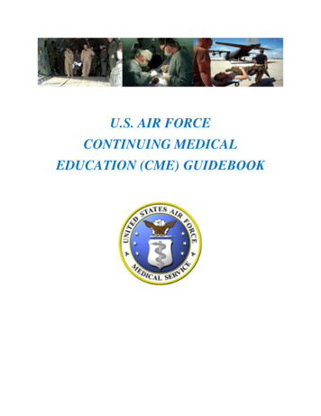 U.S. Air Force Continuing Medical Education (CME) Guidebook