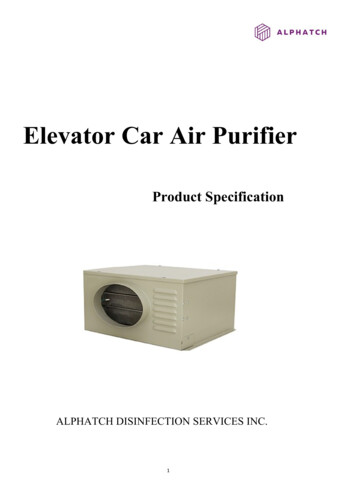Elevator Car Air Purifier - Alphatch