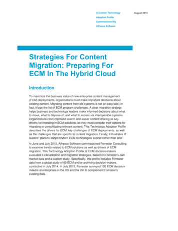 Strategies For Content Migration: Preparing For ECM In The Hybrid Cloud