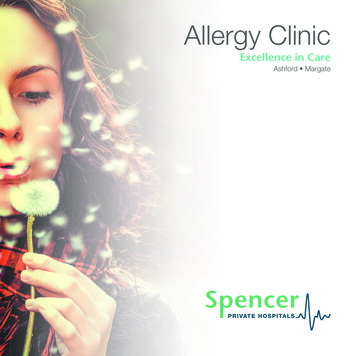 Allergy Clinic Final Brochure - Spencerprivatehospitals 