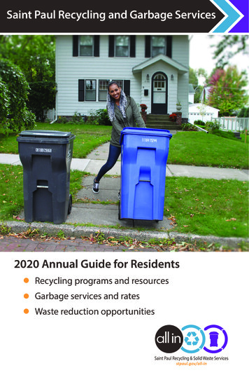 2020 Annual Guide For Residents - Saint Paul, Minnesota
