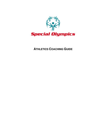 Athletics Coaching Guide - Special Olympics