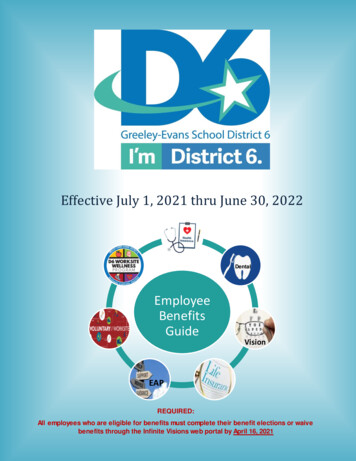 Employee Benefits Guide - Greeley-Evans School District 6