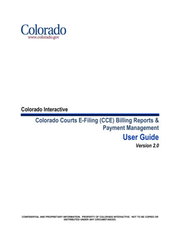 Billing Reports Payment Management User Guide