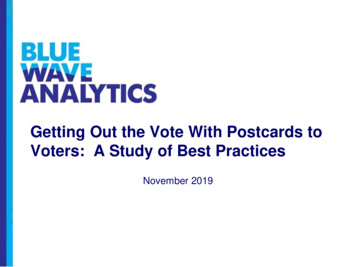 Getting Out The Vote With Postcards To Voters: A Study Of Best Practices