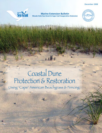 Using 'Cape' American Beachgrass & Fencing - Woods Hole Sea Grant