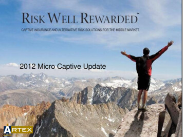 2012 Micro Captive Update - FSC
