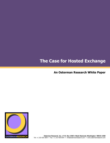 The Case For Hosted Exchange
