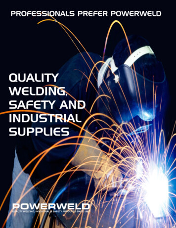 QUALITY WELDING, SAFETY AND INDUSTRIAL SUPPLIES - PowerWeld Inc.