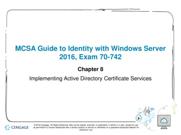 MCSA Guide To Identity With Windows Server 2016, Exam 70-742