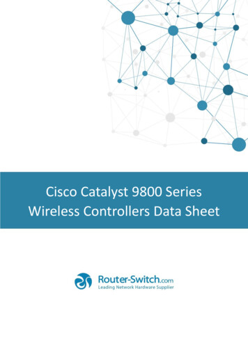 Isco Atalyst 9800 Series Wireless Ontrollers Data Sheet
