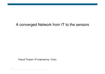 A Converged Network From IT To The Sensors - ETSI
