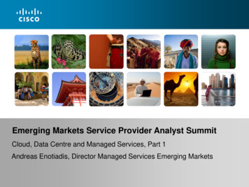 Emerging Markets Service Provider Analyst Summit