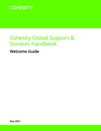 Cohesity Global Support & Services Handbook